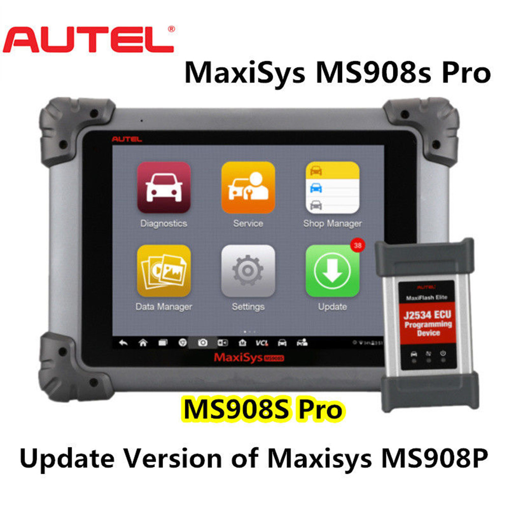 Autel - Autel MaxiSys MS908S Pro MS908SP Auto Diagnostic Conding J2534 ECU Programming update version of Autel Maxisys PRO MS908